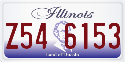 IL license plate Z546153