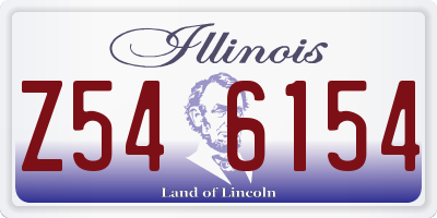IL license plate Z546154