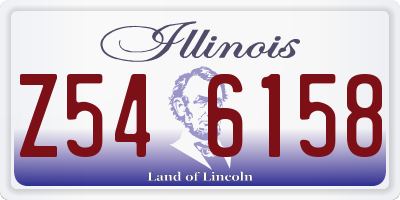 IL license plate Z546158