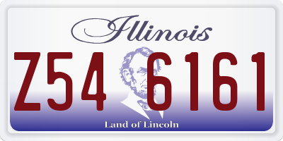 IL license plate Z546161