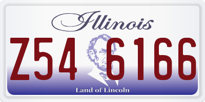IL license plate Z546166