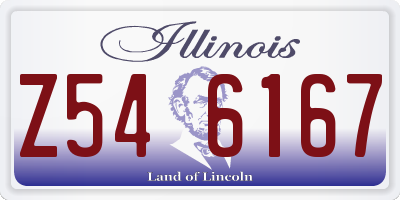 IL license plate Z546167