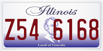 IL license plate Z546168