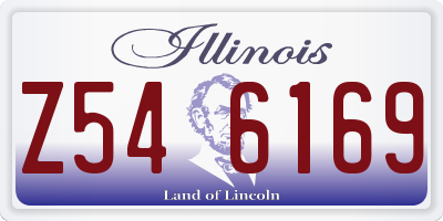 IL license plate Z546169