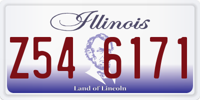 IL license plate Z546171