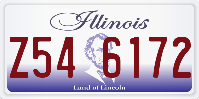 IL license plate Z546172
