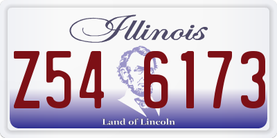 IL license plate Z546173