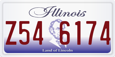IL license plate Z546174