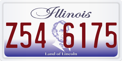 IL license plate Z546175