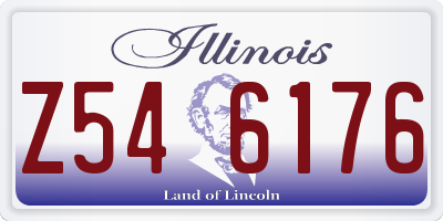 IL license plate Z546176