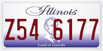 IL license plate Z546177
