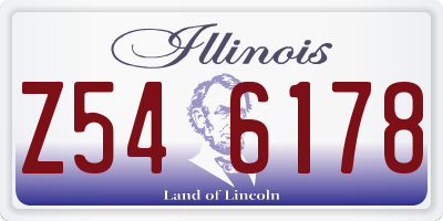IL license plate Z546178