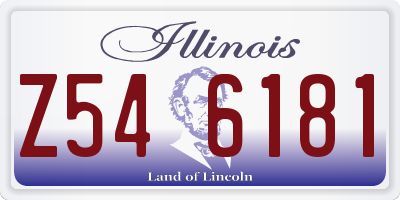 IL license plate Z546181