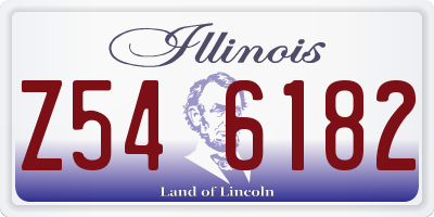 IL license plate Z546182