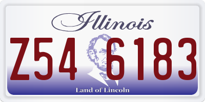 IL license plate Z546183