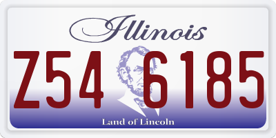 IL license plate Z546185