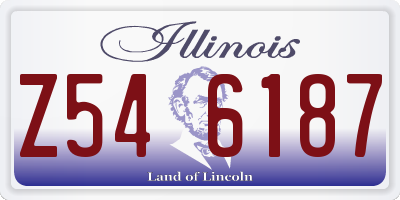 IL license plate Z546187