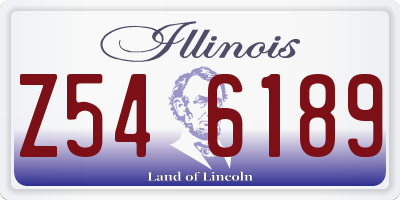 IL license plate Z546189