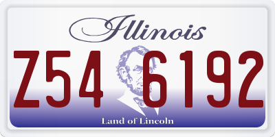 IL license plate Z546192