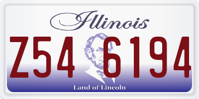 IL license plate Z546194