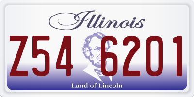 IL license plate Z546201