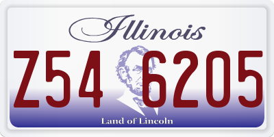 IL license plate Z546205