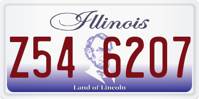 IL license plate Z546207