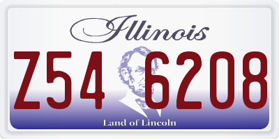 IL license plate Z546208