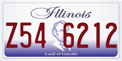 IL license plate Z546212