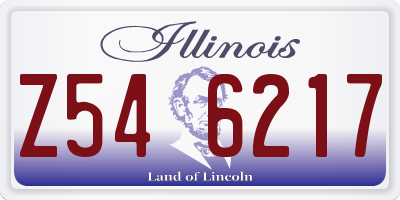 IL license plate Z546217