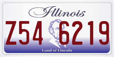 IL license plate Z546219