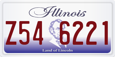 IL license plate Z546221