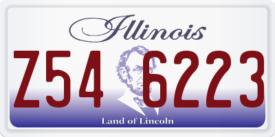 IL license plate Z546223