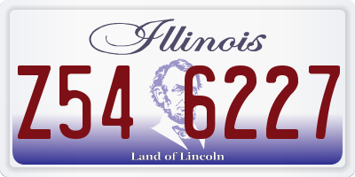 IL license plate Z546227
