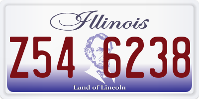 IL license plate Z546238