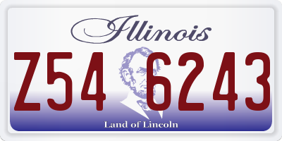 IL license plate Z546243