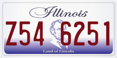 IL license plate Z546251
