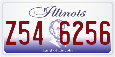 IL license plate Z546256