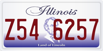 IL license plate Z546257