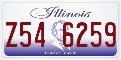 IL license plate Z546259