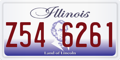 IL license plate Z546261
