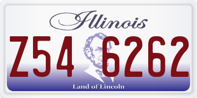 IL license plate Z546262