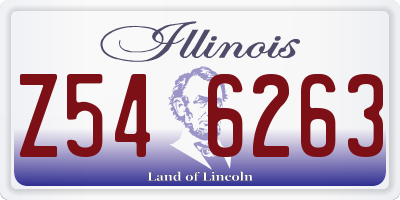 IL license plate Z546263