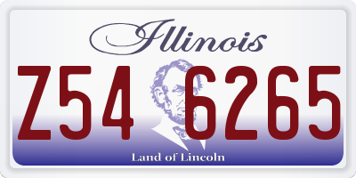 IL license plate Z546265