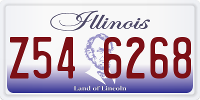 IL license plate Z546268
