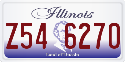 IL license plate Z546270