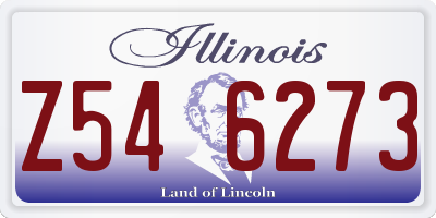 IL license plate Z546273