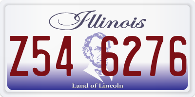 IL license plate Z546276