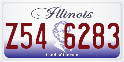 IL license plate Z546283