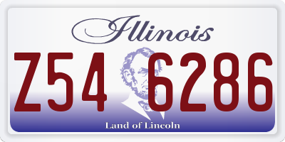 IL license plate Z546286
